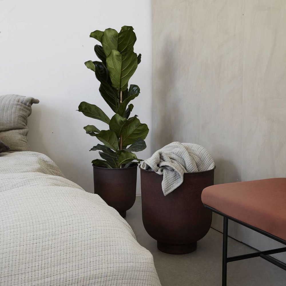 House Doctor Vig brûlé ensemble pot de fleurs henna