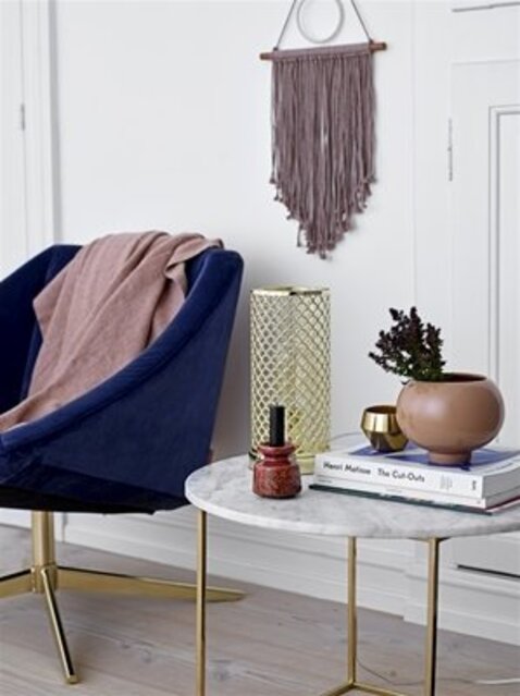 Bloomingville Elegant armchair blue velvet