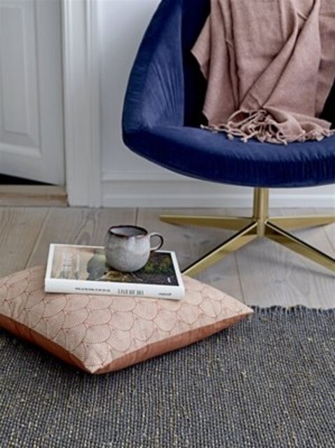 Bloomingville sillón de terciopelo azul elegante Bloomingville sillón de terciopelo azul elegante