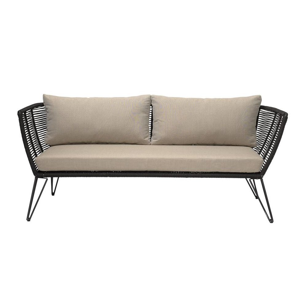 Bloomingville Mundo soffa svart 175x72x74 cm Bloomingville Mundo soffa svart 175x72x74 cm