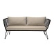 Bloomingville Mundo sofa zwart 175x72x74 cm Bloomingville Mundo sofa zwart 175x72x74 cm