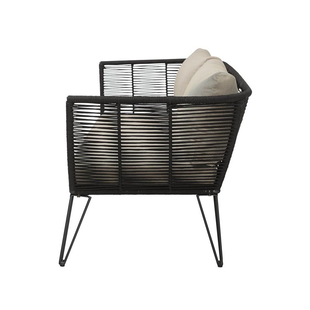 Bloomingville Mundo soffa svart 175x72x74 cm Bloomingville Mundo soffa svart 175x72x74 cm