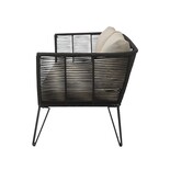 Bloomingville Sofá Mundo negro 175x72x74 cm Bloomingville Sofá Mundo negro 175x72x74 cm