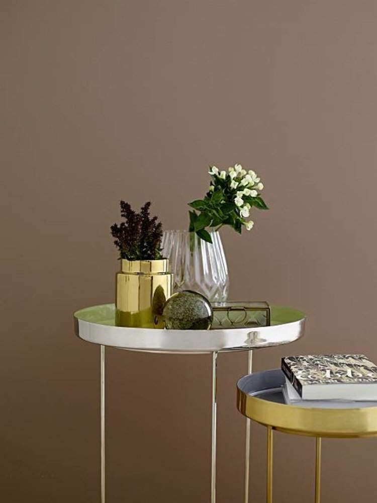 Bloomingville Tray table gray Ø30x40cm