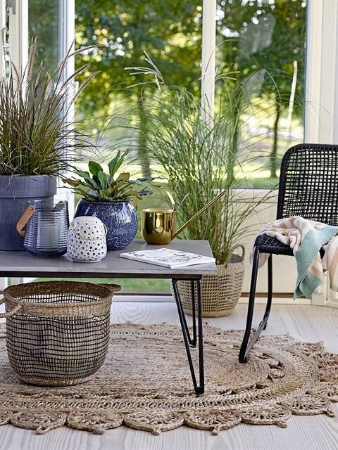 Bloomingville Table basse Mundo gris 90x42x60cm