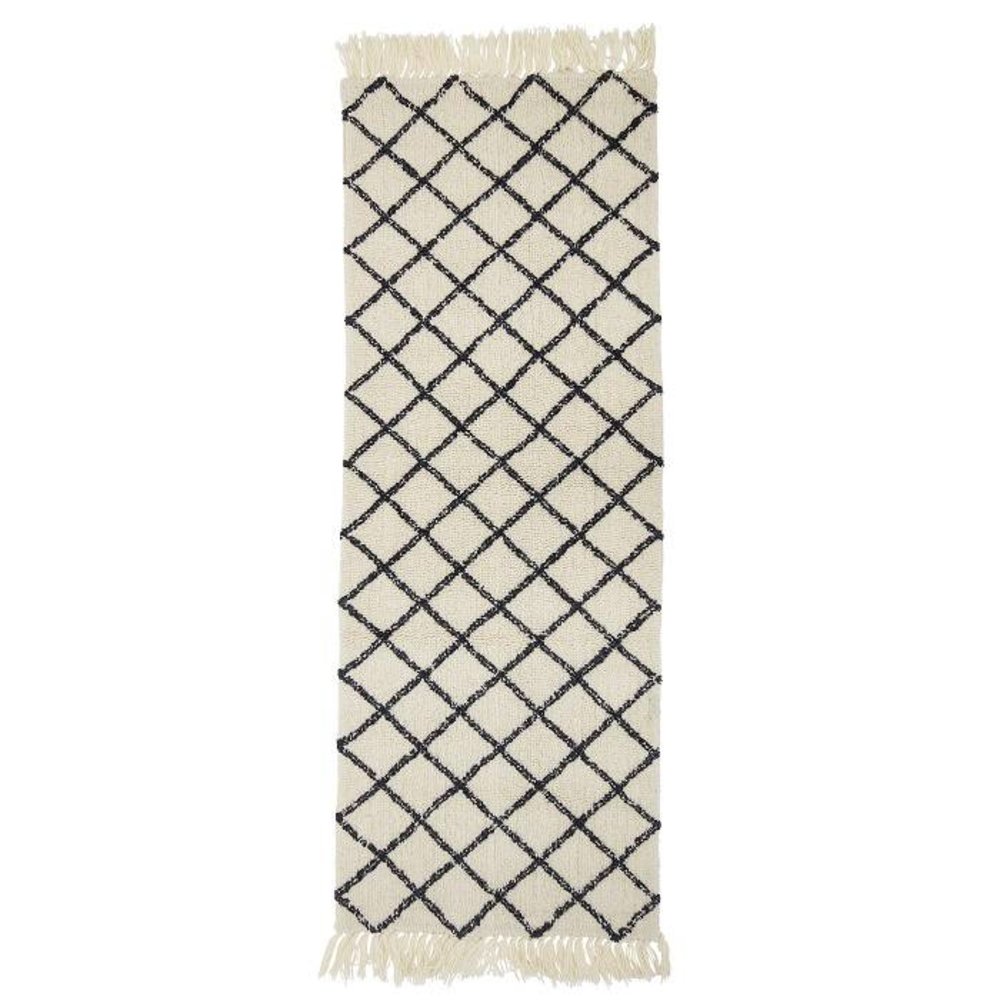 Bloomingville Carpet natural wool 200x70cm Bloomingville Carpet natural wool 200x70cm