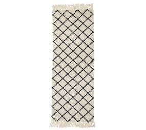 Bloomingville Tapis en laine naturelle 200x70cm Bloomingville Tapis en laine naturelle 200x70cm