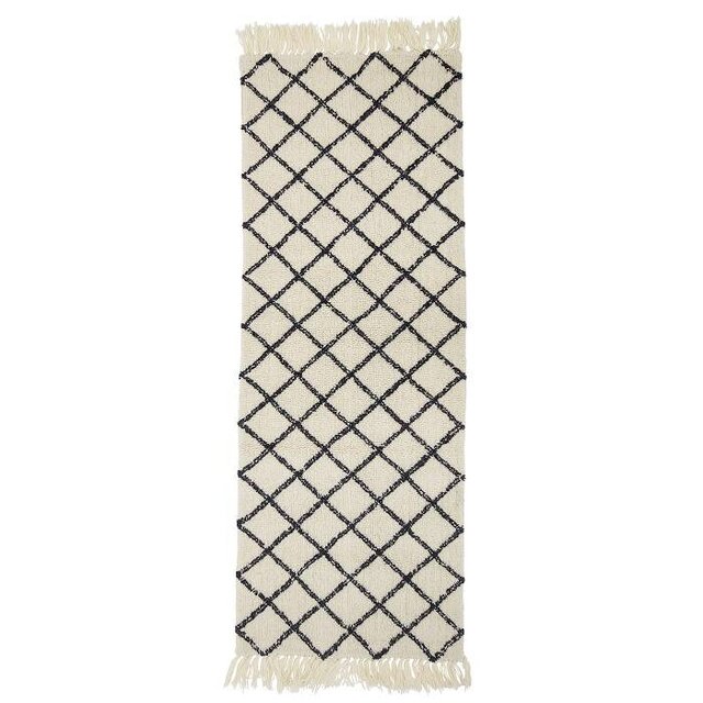 Bloomingville Carpet natural wool 200x70cm Bloomingville Carpet natural wool 200x70cm