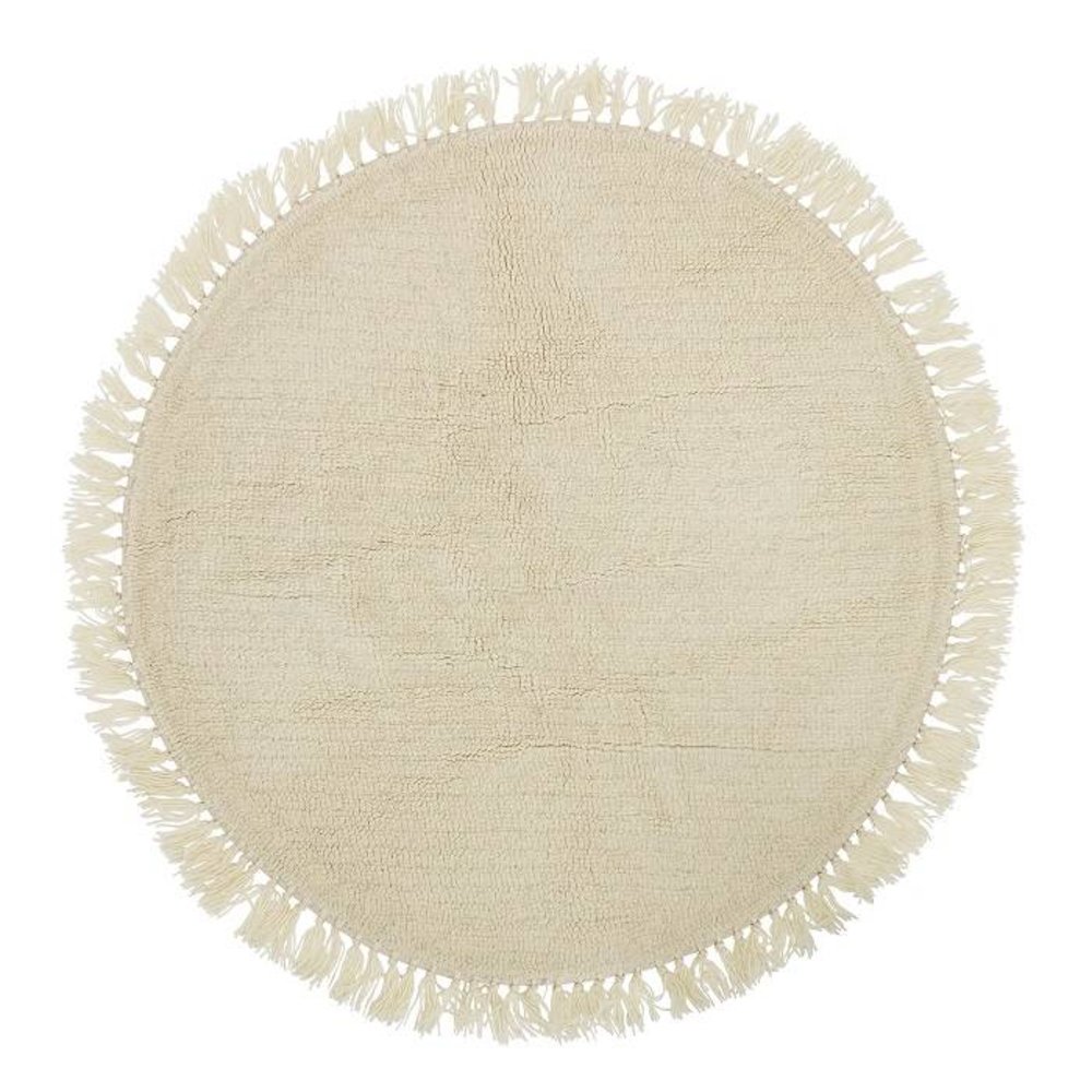 Bloomingville Tæppe uld omkring Ø110cm Bloomingville Tæppe uld omkring Ø110cm