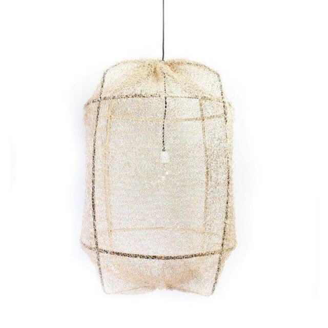 Ay Illuminate Hanglamp Z1 zwart sisal net tea dyed ø67x100cm