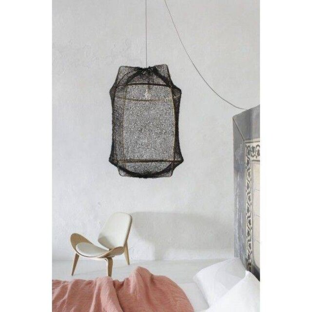 Ay Illuminate Pendel Z1 sort te farvet sisal bare ø67x100cm Ay Illuminate Pendel Z1 sort te farvet sisal bare ø67x100cm