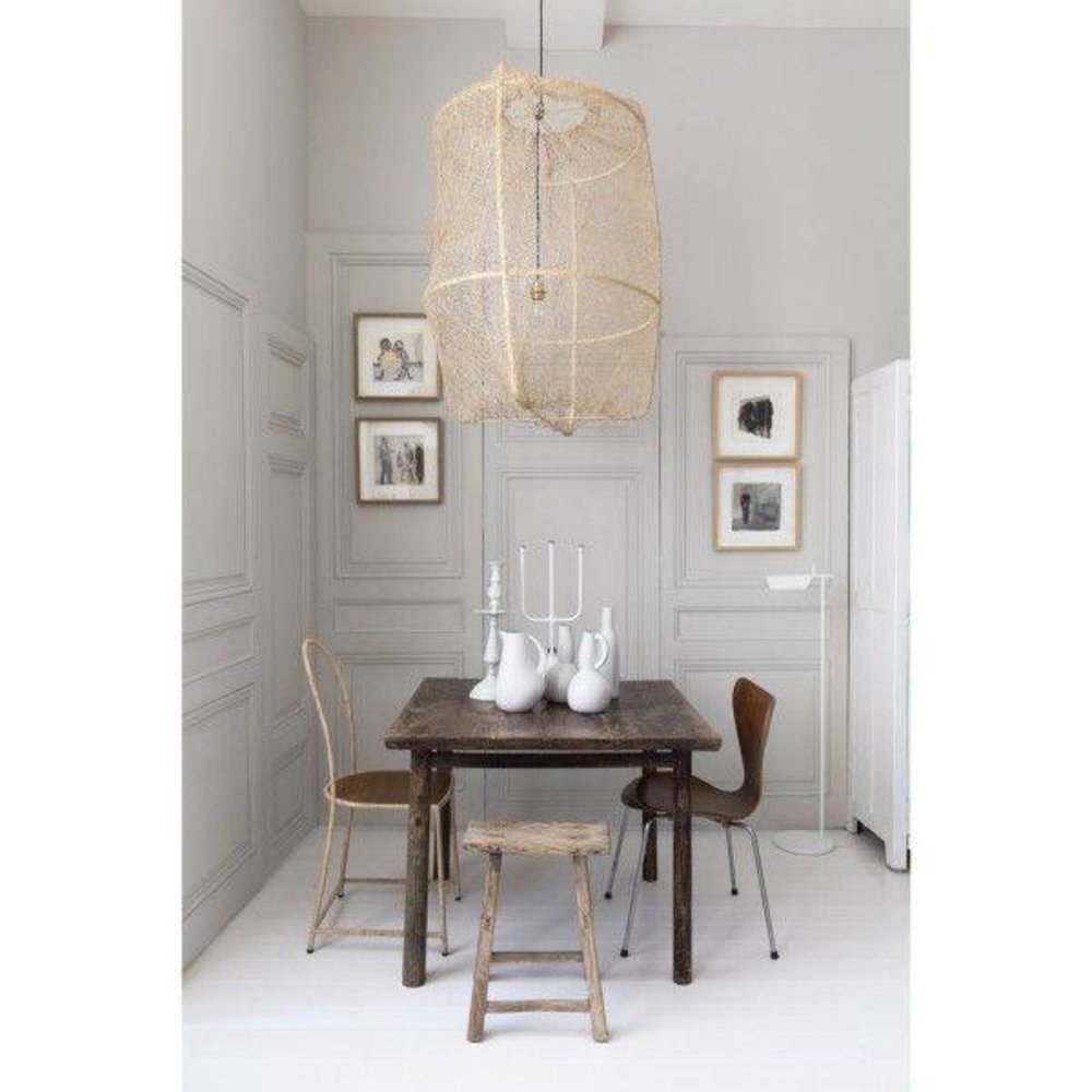 Ay Illuminate Suspension Z1 thé noir sisal teint juste ø67x100cm Ay Illuminate Suspension Z1 thé noir sisal teint juste ø67x100cm