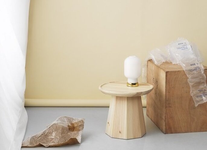 Normann Copenhagen AMP bordlampe hvid messing - 502169 Normann Copenhagen AMP bordlampe hvid messing - 502169