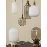 Normann Copenhagen AMP Small hanging lamp gray brass - 502164 Normann Copenhagen AMP Small hanging lamp gray brass - 502164