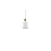 Normann Copenhagen AMP Small hanging lamp white brass - 502165 Normann Copenhagen AMP Small hanging lamp white brass - 502165