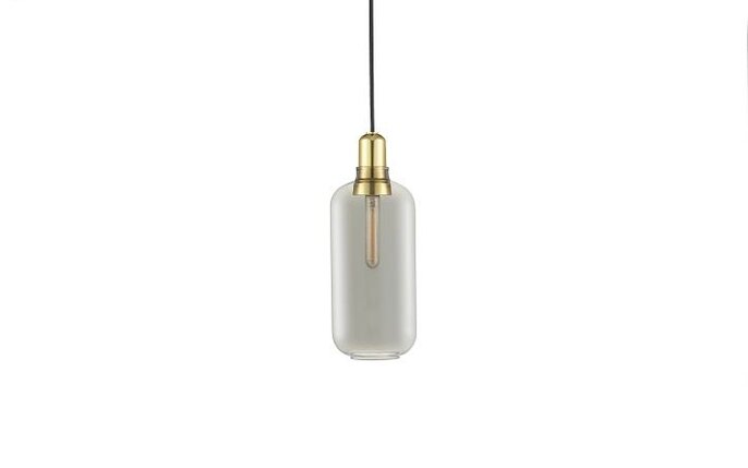 Normann Copenhagen AMP Stor hengende lampe grå messing - 502166