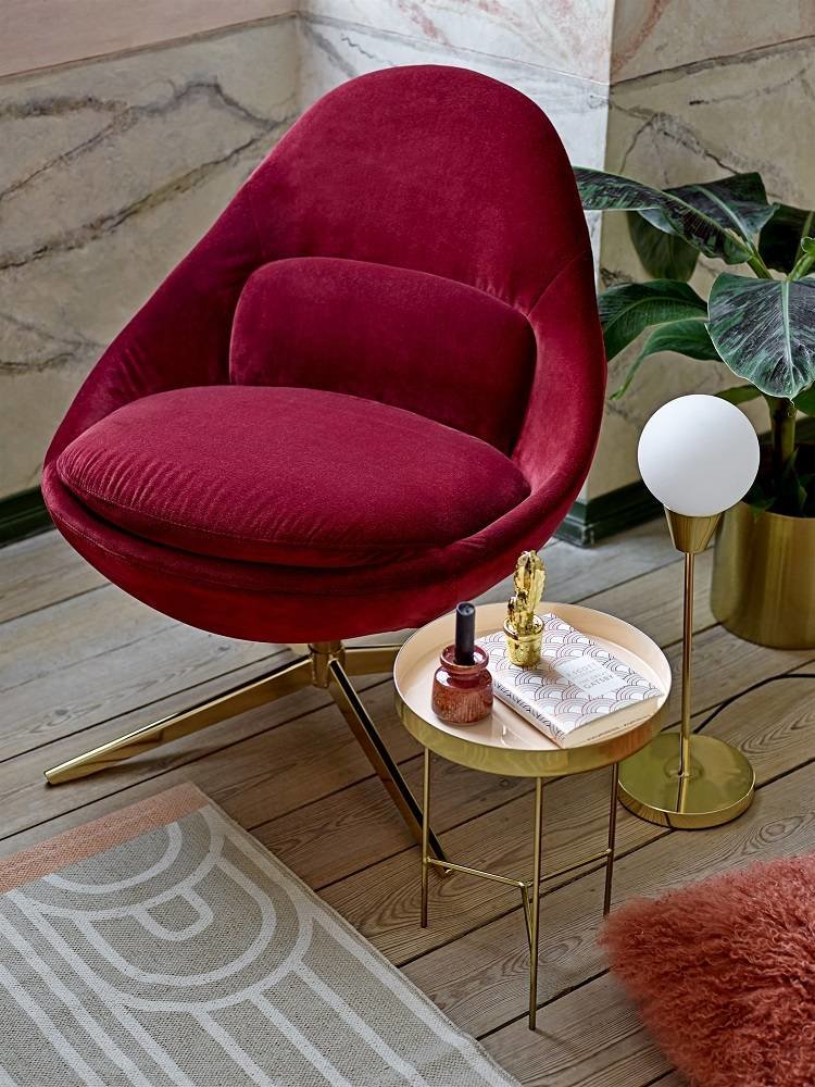 Bloomingville Tischleuchte gold Glas Ø19xH55 cm Bloomingville Tischleuchte gold Glas Ø19xH55 cm