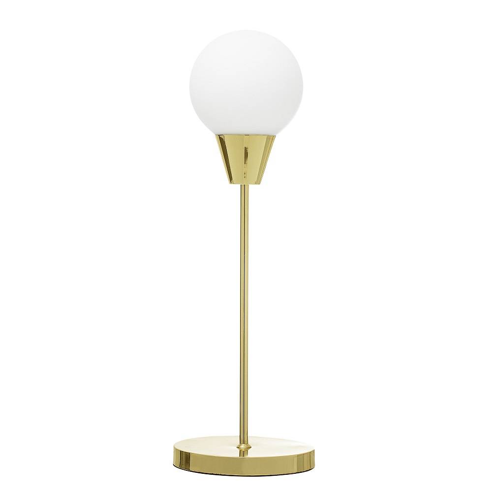 Bloomingville Tischleuchte gold Glas Ø19xH55 cm