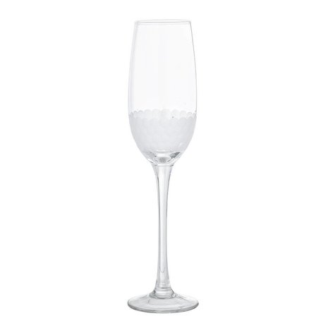 Bloomingville Motivo bicchiere di champagne Ø6,5x25 cm Bloomingville Motivo bicchiere di champagne Ø6,5x25 cm