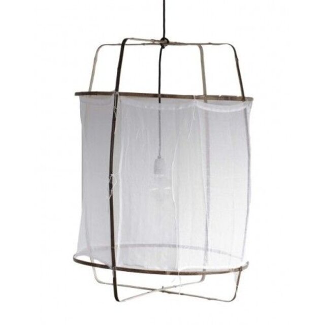 Ay Illuminate lampada a sospensione Z1 ø67x100cm cotone bianco Ay Illuminate lampada a sospensione Z1 ø67x100cm cotone bianco