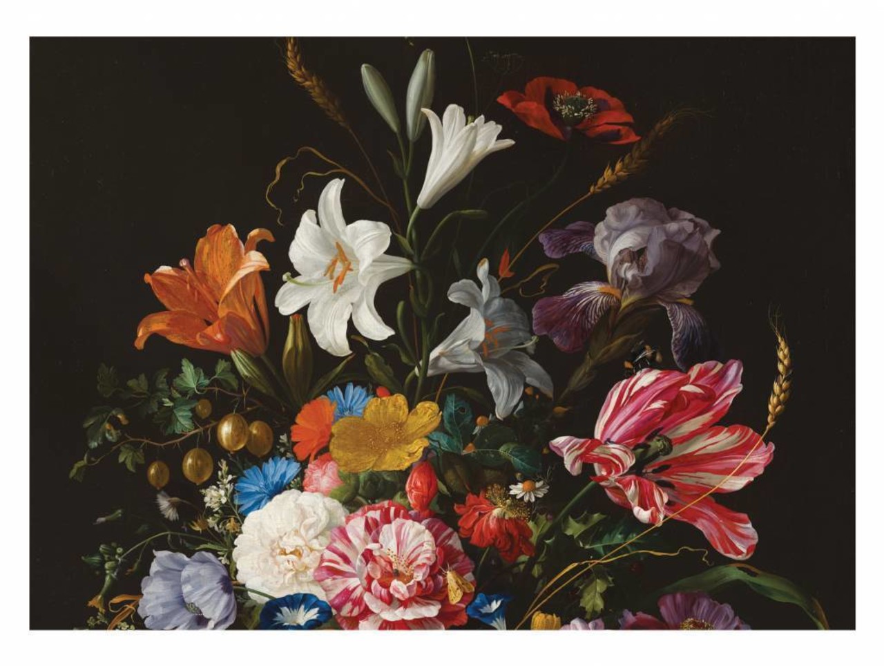 KEK Amsterdam Âge d'or 5 fleurs papier peint à fleurs