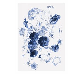 KEK Amsterdam Royal Blue Flowers Jeg blomster tapet