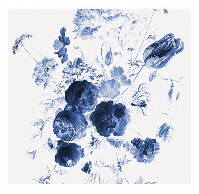 KEK Amsterdam Königliche blaue Blumen I Blumentapete