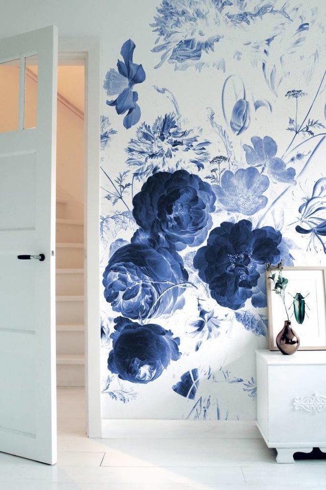 KEK Amsterdam Fleurs bleues royales I papier peint floral KEK Amsterdam Fleurs bleues royales I papier peint floral