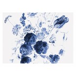 KEK Amsterdam Carta da parati floreale Royal Blue Flowers I