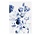 Royal Blue Flowers II floral wallpaper