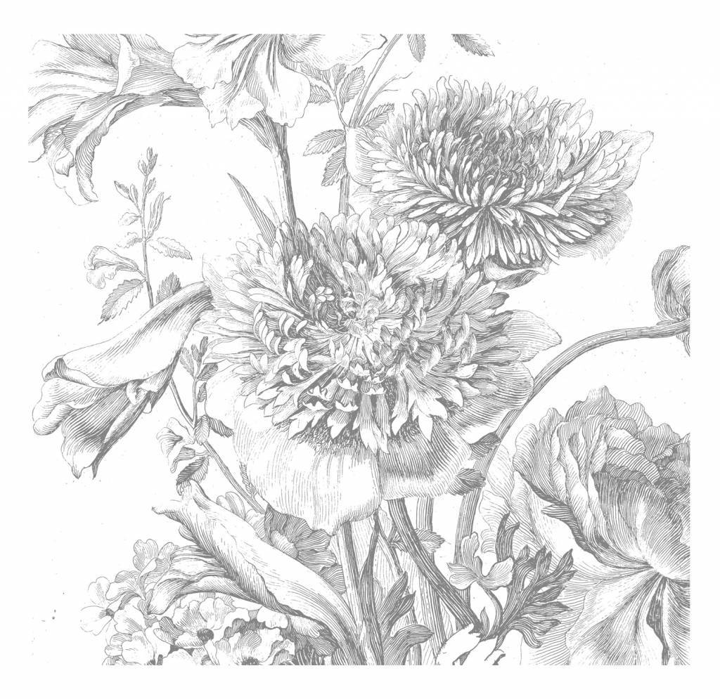 KEK Amsterdam Engraved Flowers wallpaper LIVING AND CO.