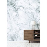 KEK Amsterdam Papier peint en marbre blanc gris