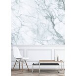 KEK Amsterdam Papier peint en marbre blanc gris