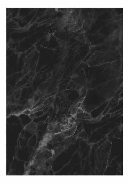 KEK Amsterdam Papel pintado de mármol negro gris