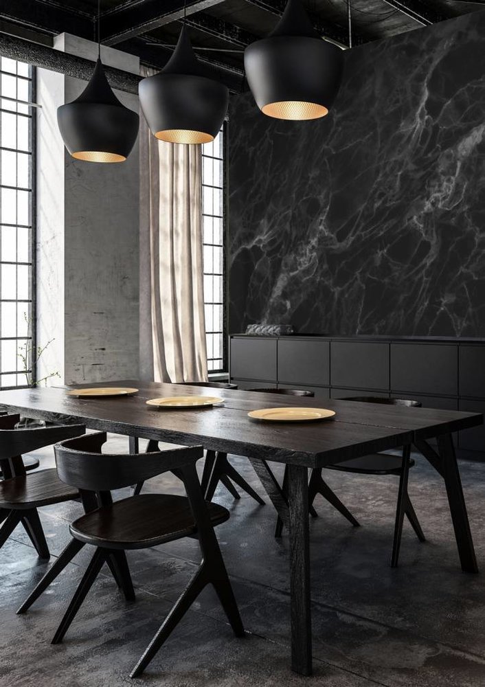 KEK Amsterdam Marmortapete schwarz grau KEK Amsterdam Marmortapete schwarz grau