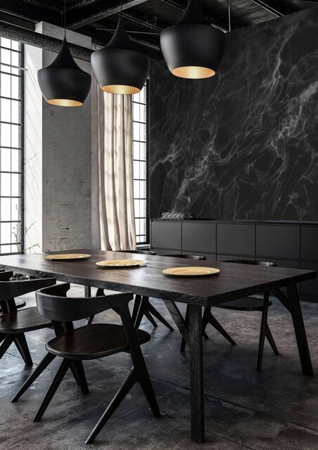 KEK Amsterdam Marmortapete schwarz grau KEK Amsterdam Marmortapete schwarz grau