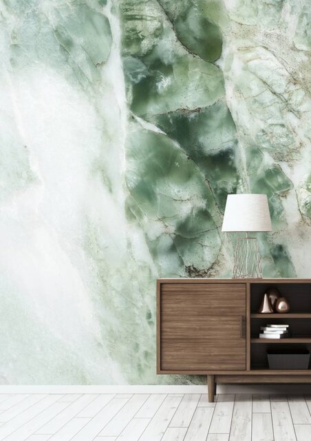 KEK Amsterdam Marble wallpaper green