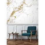 KEK Amsterdam Marmor tapet hvidguld