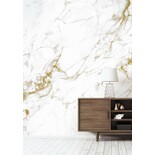 KEK Amsterdam Carta da parati in marmo bianco oro
