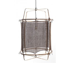 Ay Illuminate Hengelampe Z1 bambus svart kashmir ø67x100cm