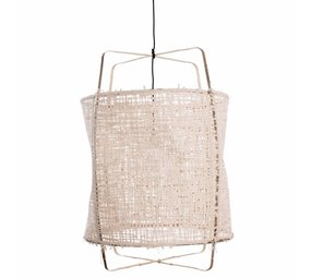 Ay Illuminate Lámpara colgante Z1 bambú cartón natural ø67x100cm Ay Illuminate Lámpara colgante Z1 bambú cartón natural ø67x100cm