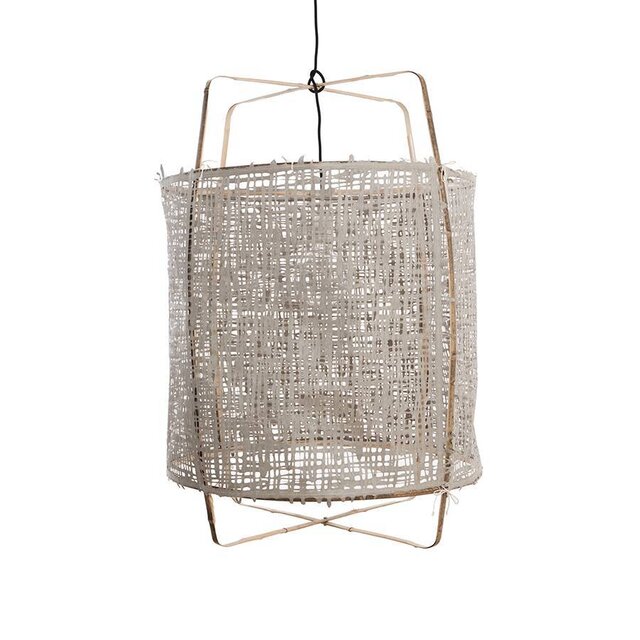 Ay Illuminate Hängeleuchte Z1 Bambus grau Karton ø67x100cm