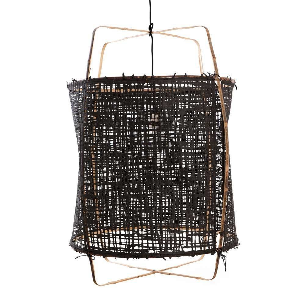 Ay Illuminate Hængelampe Z1 bambus sort karton ø67x100cm Ay Illuminate Hængelampe Z1 bambus sort karton ø67x100cm