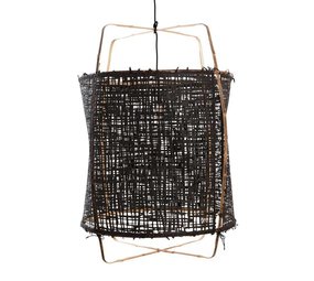 Ay Illuminate Hengelampe Z1 bambus svart kartong ø67x100cm
