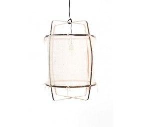 Ay Illuminate Hanglamp Z11 bamboe wit cashmere ø48,5x72,5cm Ay Illuminate Hanglamp Z11 bamboe wit cashmere ø48,5x72,5cm