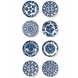 KEK Amsterdam Royal Blue Plates behang KEK Amsterdam Royal Blue Plates behang
