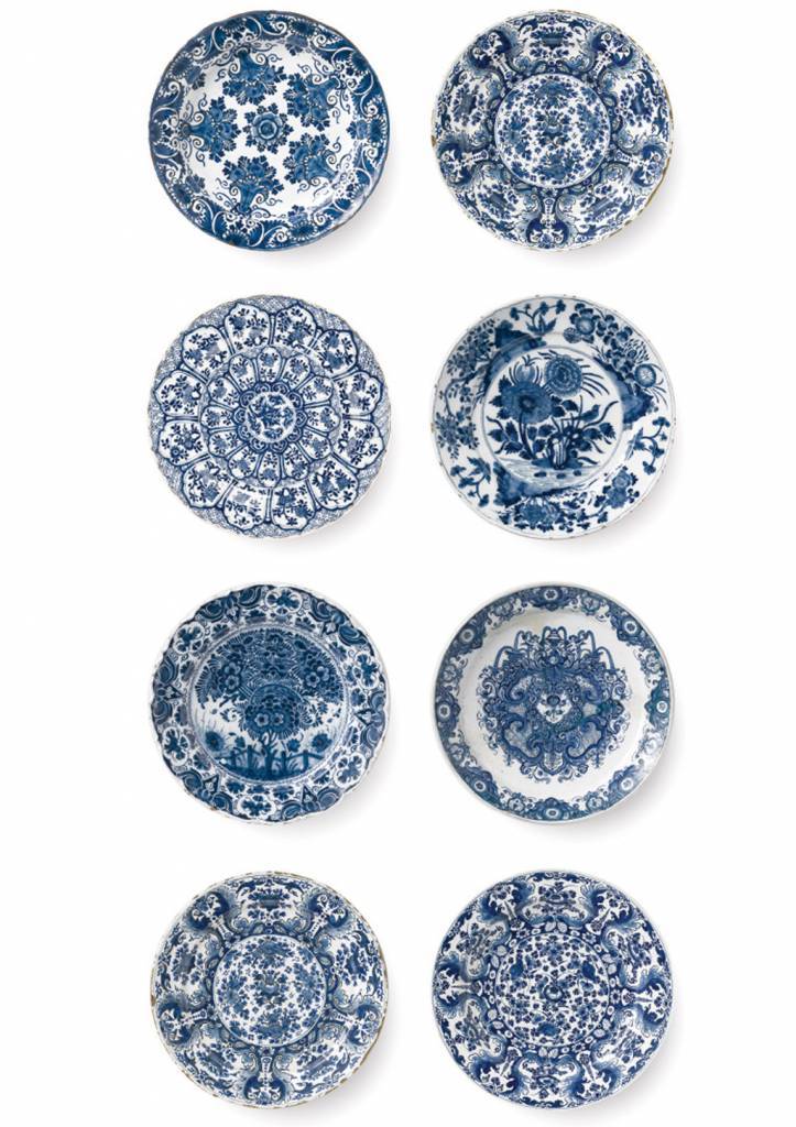 KEK Amsterdam Royal Blue Plates wallpaper - LIVING AND CO. KEK Amsterdam Royal Blue Plates wallpaper - LIVING AND CO.