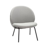 Hubsch Lounge chair in metallo grigio