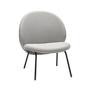 Hubsch Lounge chair in metallo grigio