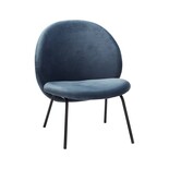 Hubsch Chaise longue en métal bleu